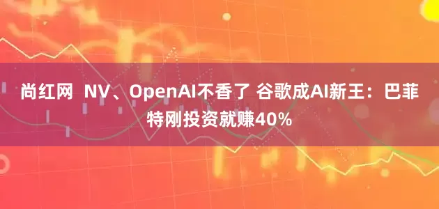 尚红网  NV、OpenAI不香了 谷歌成AI新王：巴菲特刚投资就赚40%